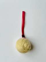 Christmas White Devon Fleece Baubles