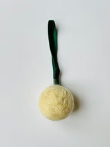 Christmas White Devon Fleece Baubles