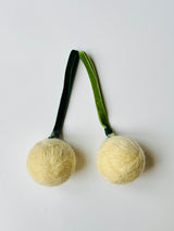 Christmas White Devon Fleece Baubles