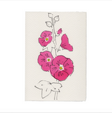 Large Flowers Hand Inked and Letterpress Cards
