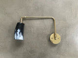 Horn & Brass Swing Arm Wall Light