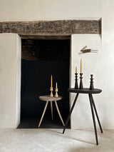 Carved Relic Oak Candlesticks