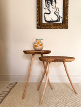 Oak & Ash Ridge and Furrow Side Tables