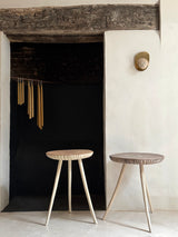 Painted or Limed Oak Ridge and Furrow Side Tables