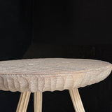 Painted or Limed Oak Ridge and Furrow Side Tables