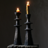 Carved Relic Oak Candlesticks