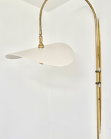 Honesty Brass & Wood Wall Light