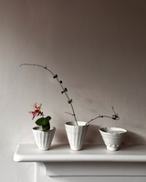 Fluted, Faceted & Repeat Ceramic Flower Bowls