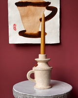 Earthenware Keshiki Candle Holders