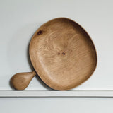 Natural & Ebonised Oak Plate Scoops