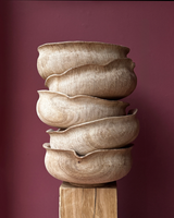 Hand-Carved Oak Bowls