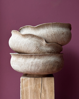 Hand-Carved Oak Bowls