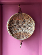 Willow and Rush, Circular Hazel Frame Basket