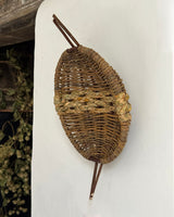Table Willow and Plaited Rush Baskets