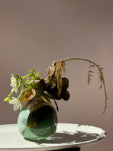 Hand-Blown Tricolour Glass Vase