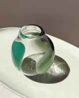 Hand-Blown Tricolour Glass Vase