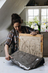 Spring Botanical Bas-Relief