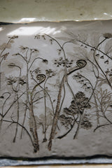 Spring Botanical Bas-Relief