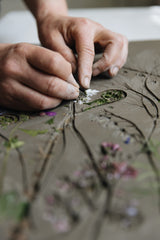 Spring Botanical Bas-Relief