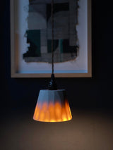 Faceted Porcelain Pendant Lamp