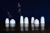 Faceted Porcelain Vases