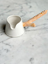 Twig Handled Porcelain Mugs and Jugs with Lichen Orange Glaze