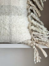 ‘Caroline’ Handwoven Wool and Boucle Check Cushions