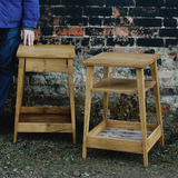 Kersey Oak & Walnut Side Tables