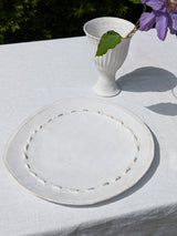 Ceramic Platters with Decorative Edge