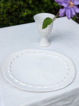 Ceramic Platters with Decorative Edge