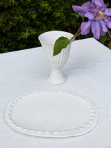Ceramic Platters with Decorative Edge