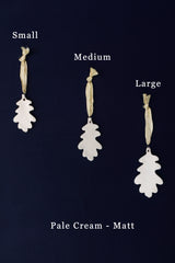 Ceramic Oak Leaf Decorations