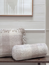 ‘Caroline’ Handwoven Wool and Boucle Check Cushions