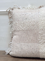 ‘Caroline’ Handwoven Wool and Boucle Check Cushions