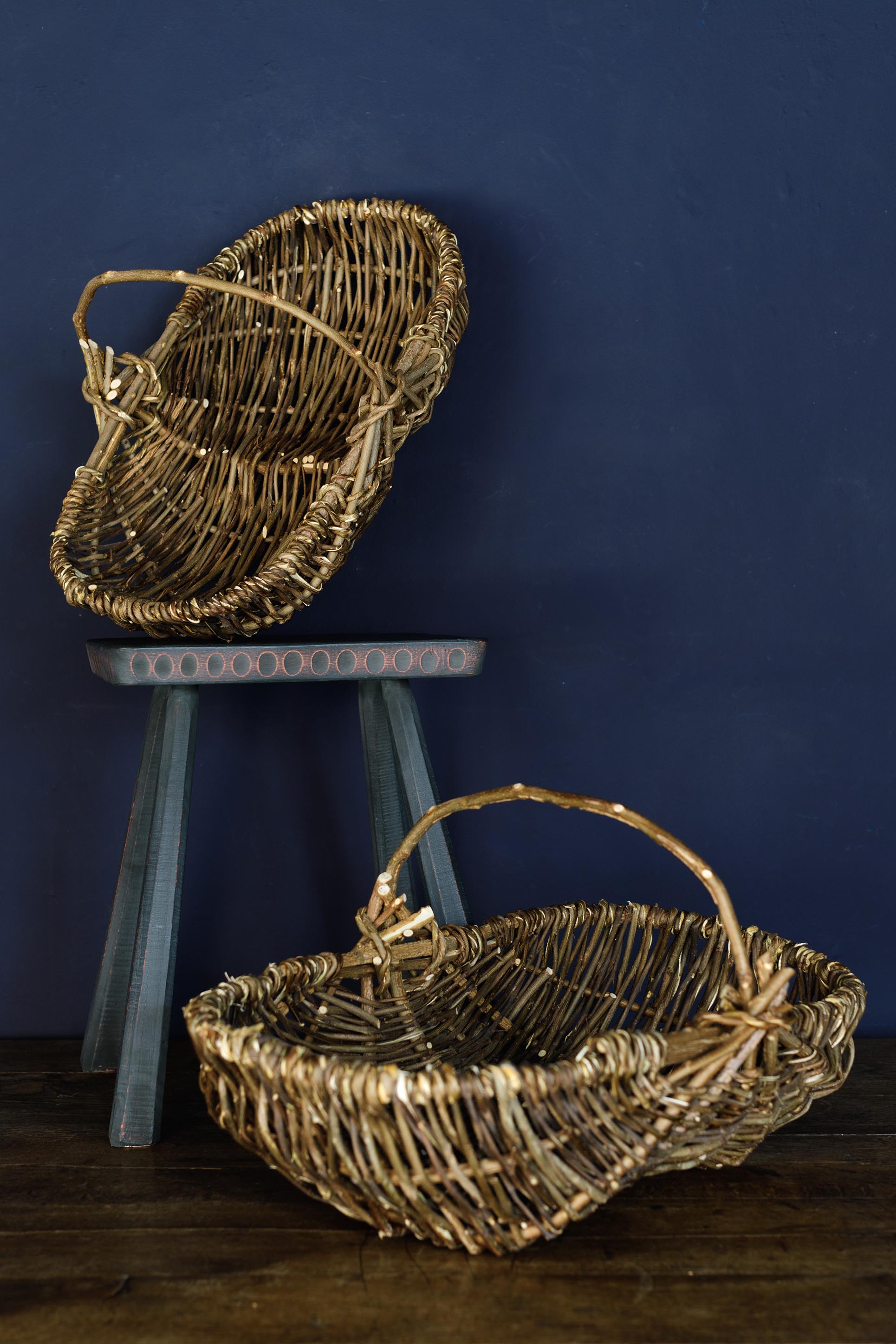 Oyster Shell & Rope Baskets