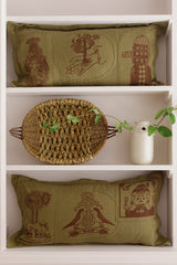 Patched Linen Somerset Song’ Cushion