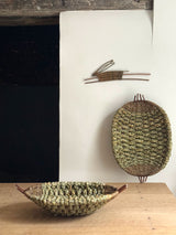 Table Plaited Rush and Willow Baskets