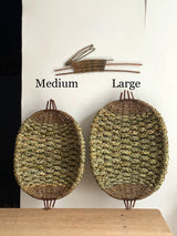 Table Plaited Rush and Willow Baskets