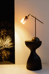 Horn & Brass Table Lamp