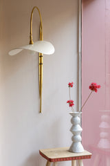 Honesty Brass & Wood Wall Light