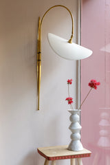 Honesty Brass & Wood Wall Light