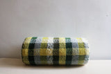 ’Eliza’ Handwoven Check Green and Yellow Cushion