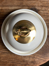 Golden Hare Butter Dish