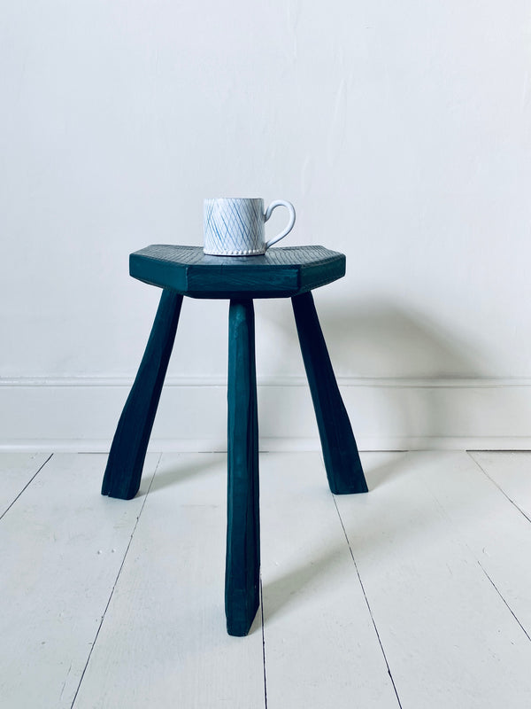 Blue Milking Stool / Table - Jim Parsons
