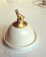Golden Hare Butter Dish