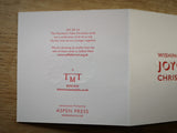 JOY Letterpress Christmas Card