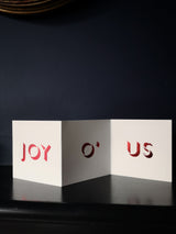 JOY Letterpress Christmas Card