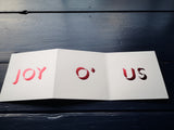 JOY Letterpress Christmas Card