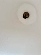 White Pâpier-Maché & Plaster Pendant Lamps