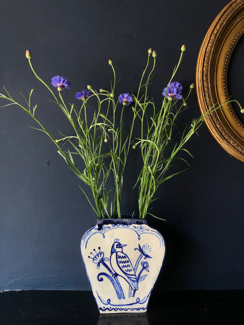 Delftware Bird Vase - Laura Winstone